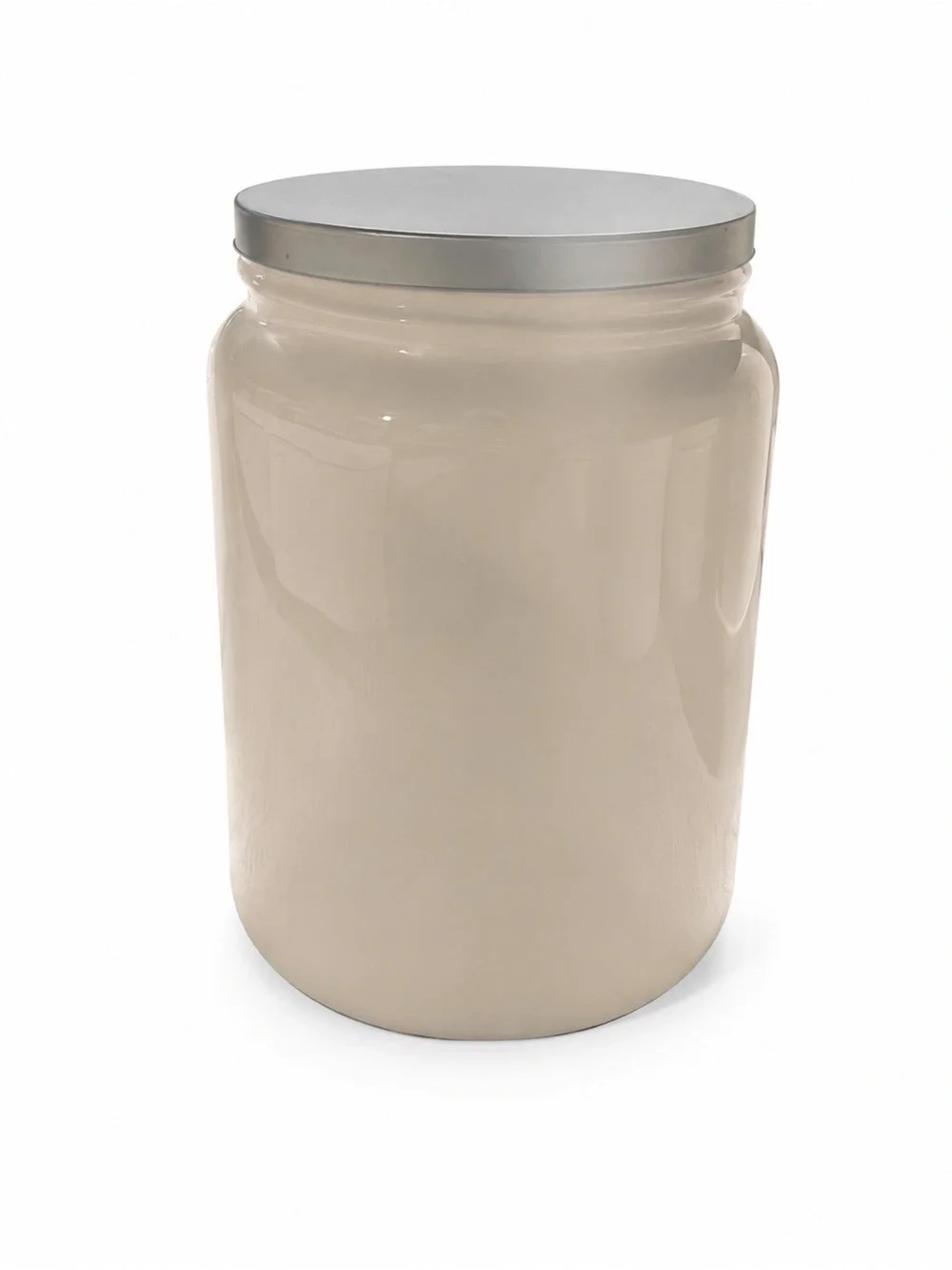 Rae Dunn Cream Sugar Canister with Silver Lid